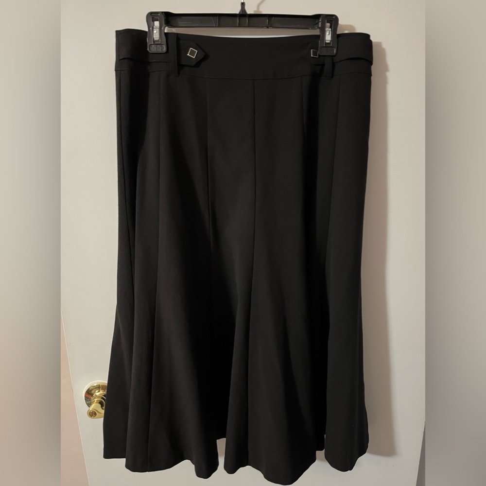 Christopher & Banks size 10 Classic Black A-Line Skirt